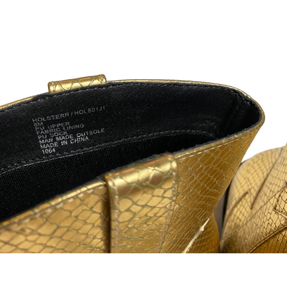 Madden Girl Gold Python Holsterr Boot - NWOT Size 6 - Picture 5 of 9